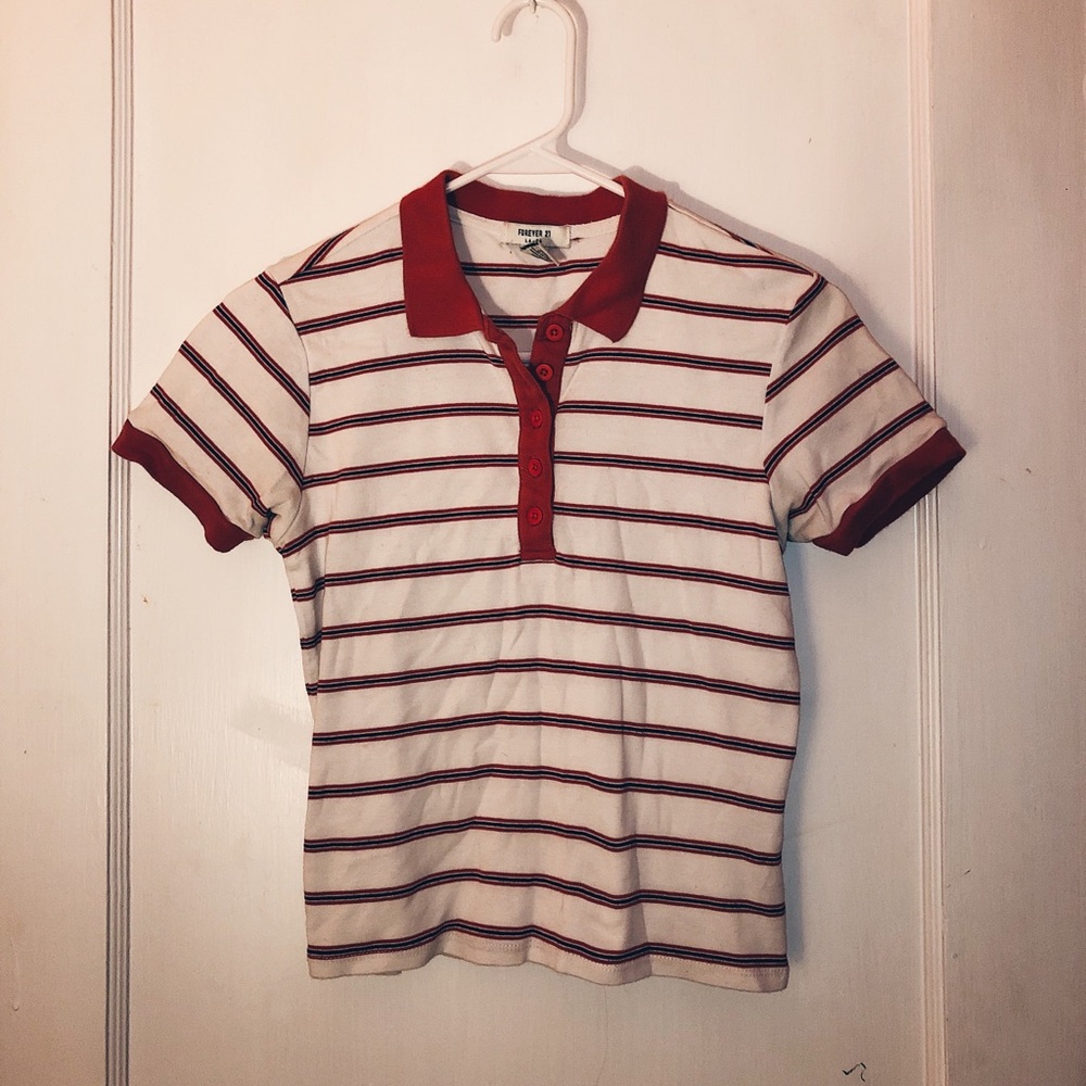 forever 21 collard shirt!!